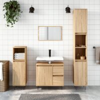 vidaXL Badschrank Sonoma-Eiche 30x30x190 cm Holzwerkstoff