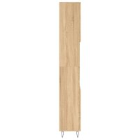 vidaXL Badschrank Sonoma-Eiche 30x30x190 cm Holzwerkstoff