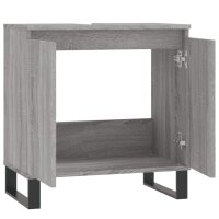 vidaXL Badschrank Grau Sonoma 58x33x60 cm Holzwerkstoff