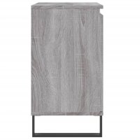 vidaXL Badschrank Grau Sonoma 58x33x60 cm Holzwerkstoff