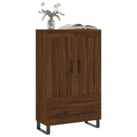 vidaXL Highboard Braun Eichen-Optik 69,5x31x115 cm Holzwerkstoff