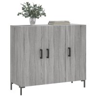 vidaXL Sideboard Grau Sonoma 90x34x80 cm Holzwerkstoff