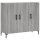 vidaXL Sideboard Grau Sonoma 90x34x80 cm Holzwerkstoff