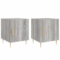 vidaXL Nachttische 2 Stk. Grau Sonoma 40x40x50 cm...