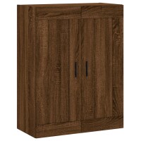 vidaXL Wandschrank Braun Eichen-Optik 69,5x34x90 cm Holzwerkstoff