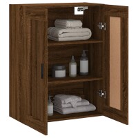 vidaXL Wandschrank Braun Eichen-Optik 69,5x34x90 cm Holzwerkstoff