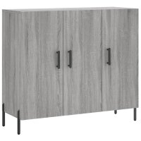 vidaXL Sideboard Grau Sonoma 90x34x80 cm Holzwerkstoff