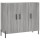 vidaXL Sideboard Grau Sonoma 90x34x80 cm Holzwerkstoff