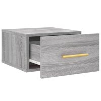 vidaXL Wand-Nachttisch Grau Sonoma 35x35x20 cm