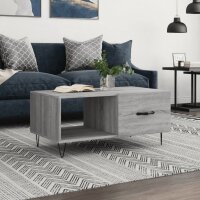 vidaXL Couchtisch Grau Sonoma 90x50x40 cm Holzwerkstoff