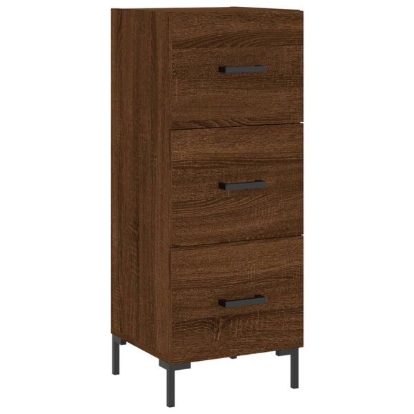 vidaXL Sideboard Braun Eichen-Optik 34,5x34x90 cm Holzwerkstoff