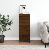 vidaXL Sideboard Braun Eichen-Optik 34,5x34x90 cm...