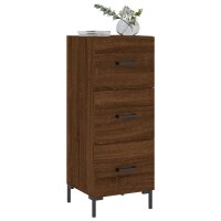 vidaXL Sideboard Braun Eichen-Optik 34,5x34x90 cm Holzwerkstoff