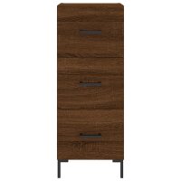 vidaXL Sideboard Braun Eichen-Optik 34,5x34x90 cm Holzwerkstoff