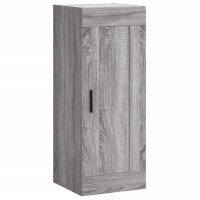 vidaXL Wandschrank Grau Sonoma 34,5x34x90 cm Holzwerkstoff