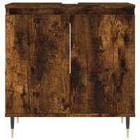 vidaXL Badschrank R&auml;uchereiche 58x33x60 cm Holzwerkstoff