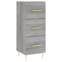 vidaXL Sideboard Grau Sonoma 34,5x34x90 cm Holzwerkstoff