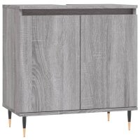 vidaXL Badschrank Grau Sonoma 58x33x60 cm Holzwerkstoff