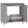 vidaXL Badschrank Grau Sonoma 58x33x60 cm Holzwerkstoff