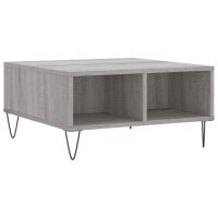 vidaXL Couchtisch Grau Sonoma 60x60x30 cm Holzwerkstoff