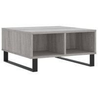 vidaXL Couchtisch Grau Sonoma 60x60x30 cm Holzwerkstoff