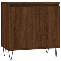 vidaXL Badschrank Braun Eichen-Optik 58x33x60 cm Holzwerkstoff