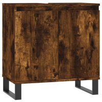 vidaXL Badschrank Räuchereiche 58x33x60 cm Holzwerkstoff