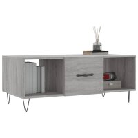 vidaXL Couchtisch Grau Sonoma 102x50x40 cm Holzwerkstoff