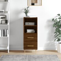 vidaXL Sideboard Braun Eichen-Optik 34,5x34x90 cm...