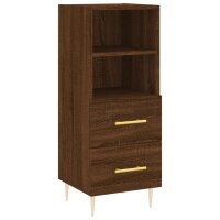 vidaXL Sideboard Braun Eichen-Optik 34,5x34x90 cm Holzwerkstoff