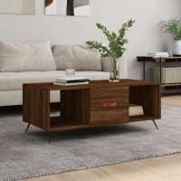 vidaXL Couchtisch Braun Eichen-Optik 102x50x40 cm...