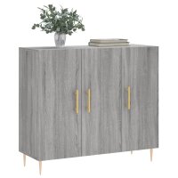 vidaXL Sideboard Grau Sonoma 90x34x80 cm Holzwerkstoff