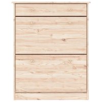 vidaXL Schuhschrank ALTA 77x35x96 cm Massivholz Kiefer