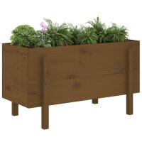 vidaXL Hochbeet Honigbraun 101x50x57 cm Massivholz Kiefer