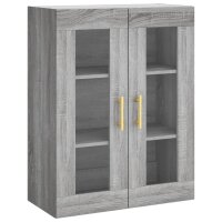 vidaXL Wandschrank Grau Sonoma 69,5x34x90 cm