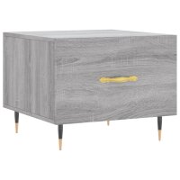 vidaXL Couchtisch Grau Sonoma 50x50x40 cm Holzwerkstoff