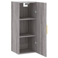 vidaXL Wandschrank Grau Sonoma 34,5x34x90 cm