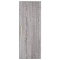 vidaXL Wandschrank Grau Sonoma 34,5x34x90 cm