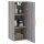 vidaXL Wandschrank Grau Sonoma 34,5x34x90 cm