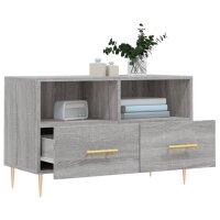 vidaXL TV-Schrank Grau Sonoma 80x36x50 cm Holzwerkstoff