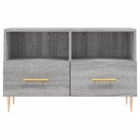 vidaXL TV-Schrank Grau Sonoma 80x36x50 cm Holzwerkstoff