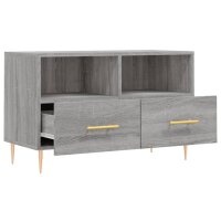 vidaXL TV-Schrank Grau Sonoma 80x36x50 cm Holzwerkstoff