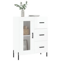 vidaXL Sideboard Hochglanz-Wei&szlig; 69,5x34x90 cm Holzwerkstoff