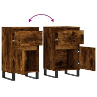 vidaXL Sideboards 2 Stk. R&auml;uchereiche 40x35x70 cm Holzwerkstoff