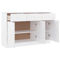 vidaXL Sideboard ALTA Wei&szlig; 112x35x73 cm Massivholz Kiefer