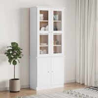 vidaXL Vitrinenschrank ALTA Weiß 77x35x186,5 cm...