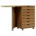 vidaXL Rollschrank mit Schreibtisch MOSS Honigbraun Massivholz Kiefer