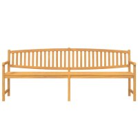 vidaXL Gartenbank 228x59,5x90 cm Massivholz Teak