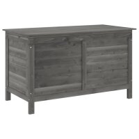 vidaXL Gartentruhe Anthrazit 99x49,5x58,5 cm Massivholz Tanne