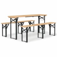 vidaXL 3-tlg. Biertisch-Set Klappbar Massivholz Tanne